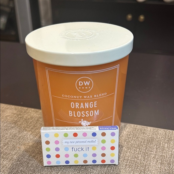 DW Home Other - DW Home Coconut Wax Blend Orange Blossom Candle and Motto Mini Box
